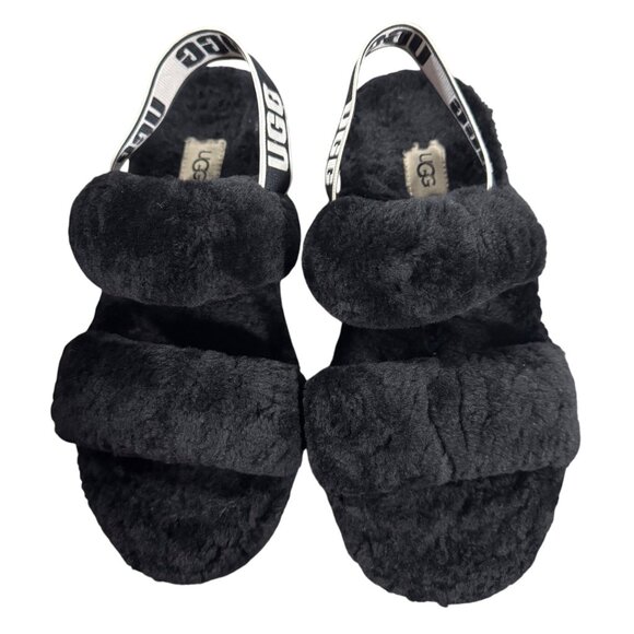 UGG Shoes - UGG Women's Size 7 Brand Oh Yeah Slide Soft Shoes Slipper Sandals Black